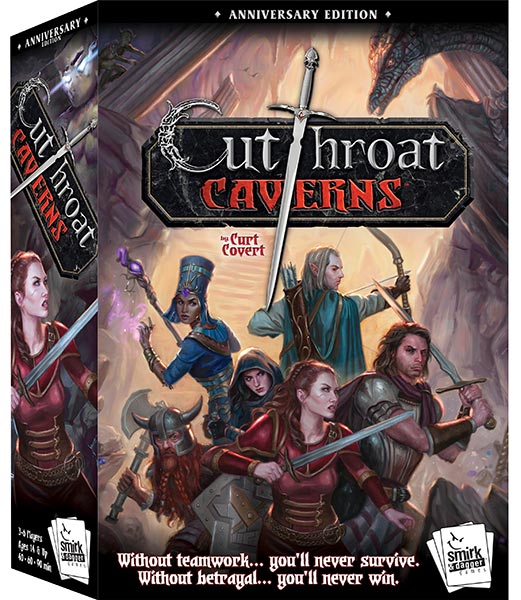Cutthroat Caverns Anniversay Edition available at fine game stores everywhere Cutthroat Caverns Anniversay Edition available at fine game stores everywhere